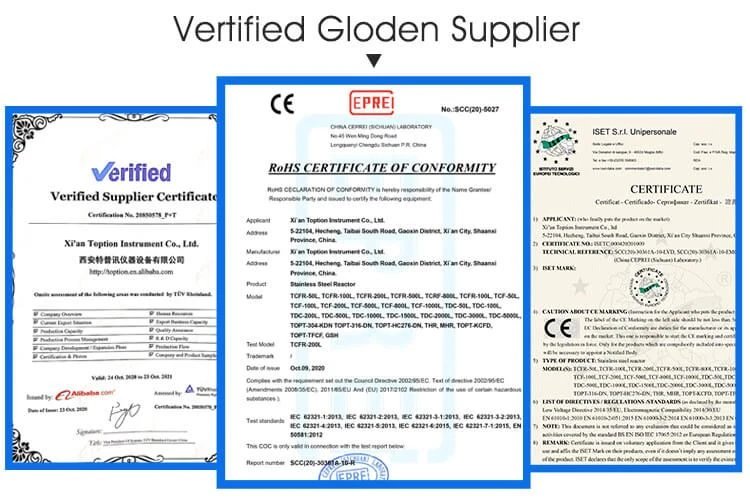 3rd party certification of extraction machine